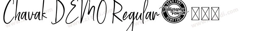 Chavak DEMO Regular字体转换